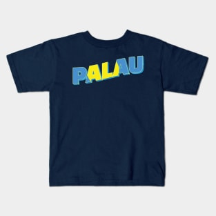 Palau Vintage style retro souvenir Kids T-Shirt